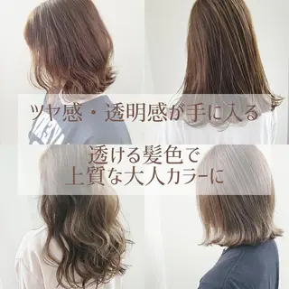 カラー ミディアム レイヤーカット/ ウルフカット/大橋 のヘアスタイル