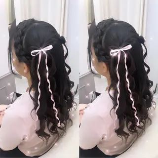ロング ヘアアレンジ lien ヒジリのヘアスタイル