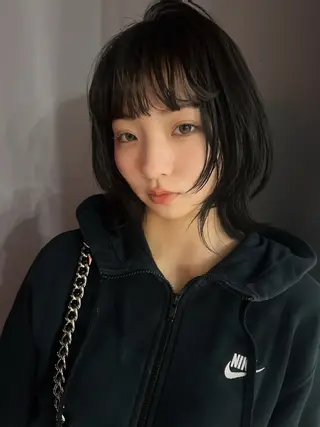 ミディアム eim AYUKAのヘアスタイル