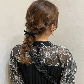 セミロング 濱野 梨奈のヘアスタイル