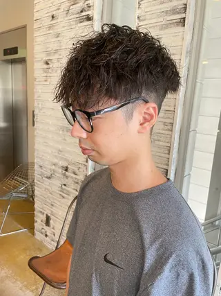 ショート パーマ メンズ メンズカット/パーマ 特化motooのヘアスタイル