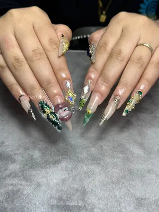 ネイル if Hair＆Nail Salon所属・IKA /海外ネイル /個性派/ワンホンのネイルデザイン