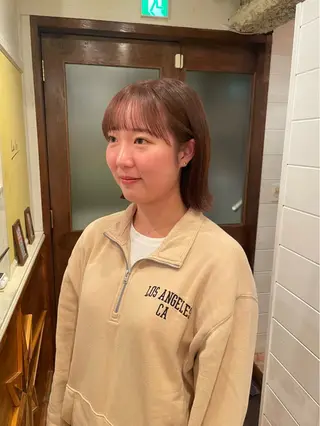 ショート ボブ/縮毛矯正/レイ ヤー♡Natsukiのヘアスタイル