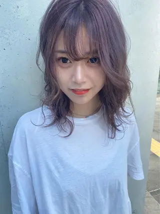 ミディアム 中島 暢介のヘアスタイル
