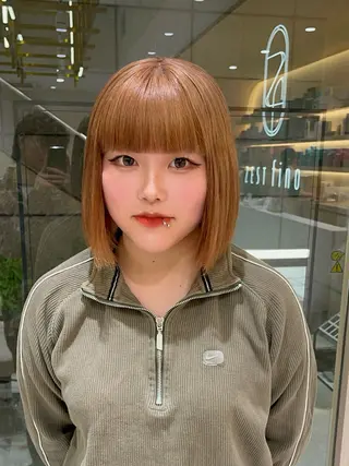 ミディアム カラー 🥇メンズパーマ /縮毛矯正/木村神心のヘアスタイル