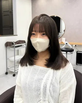 セミロング カラー IS所属・横浜美容室/透明感 カラー/レイヤーのヘアスタイル