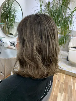 ミディアム カラー Reb_keiji 👑小倉圭司のヘアスタイル