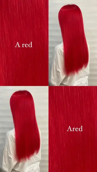 ロング カラー アリヤマ メイカのヘアスタイル