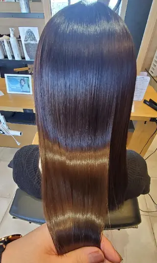 セミロング カラー 曲がるレイヤーカット モテカラー/SYUNのヘアスタイル