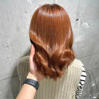 ミディアム カラー ベージュカラー💖 やすひろのヘアスタイル