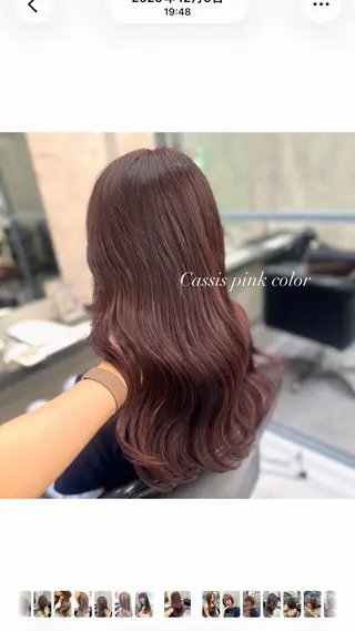 ロング カラー Misora/ボブ/ レイヤー/艶カラーのヘアスタイル