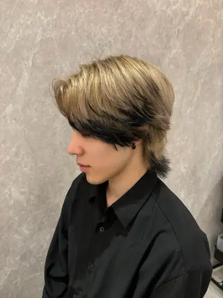 ショート カラー メンズ ウォーレントリコミ ニューヨーク所属・西梅田直結🌹 若林梨音のヘアスタイル