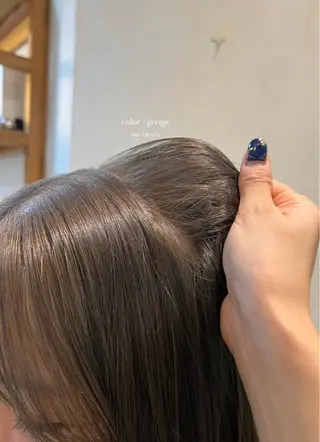 セミロング カラー natsu/梅田 /透明感/艶髪のヘアスタイル