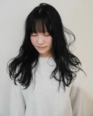 セミロング カラー yll所属・似合わせ/ハイトーン /中目黒/さくらのヘアスタイル