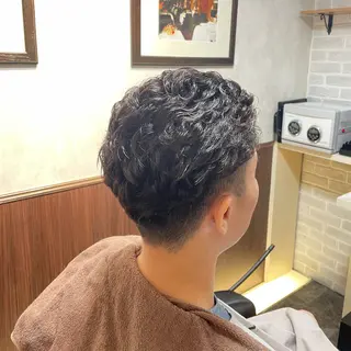 ショート パーマ LAVIE NEW STANDARD BARBER所属・YAMADA 🌿のヘアスタイル