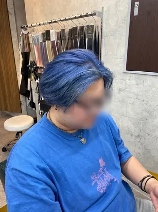 カラー メンズ limitみづき🌙 ブリーチカラーのヘアスタイル