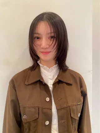 ミディアム 🐏Yuna＊透明感 カラー🤍✨のヘアスタイル