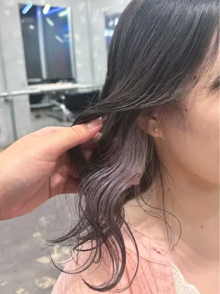 ミディアム カラー ヘアアレンジ 🥀モテ暖色× エクステ🥀あかりのヘアスタイル