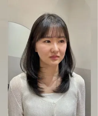 セミロング ❤︎︎韓国ヘア❤︎︎ 𝑺𝒉𝒊𝒉𝒐のヘアスタイル