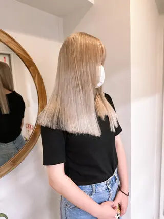 ミディアム カラー Cinq所属・ハイライト🌟/ ボブ/豊田のヘアスタイル