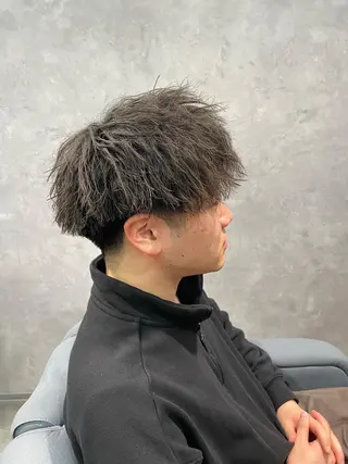 ショート パーマ メンズ 黒岩 梨沙のヘアスタイル