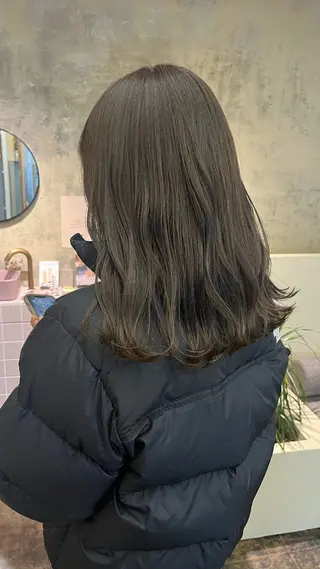 セミロング カラー 西山 紗耶香🪽 透明感カラー/ボブのヘアスタイル