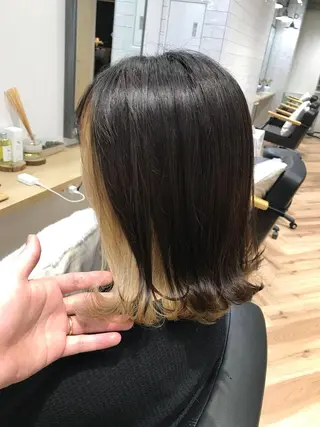ミディアム カラー 原山 直人のヘアスタイル