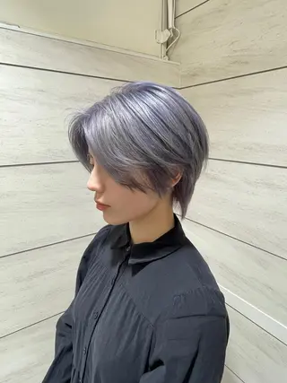 ショート カラー ヘアアレンジ andiamo sakae所属・🧬艶髪向井 琉矢🧬のヘアスタイル