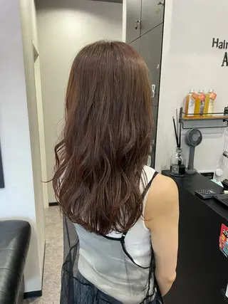 ロング カラー 友滝 真菜美のヘアスタイル