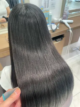 ロング パーマ 福島成美/髪質改善 縮毛矯正/カラーのヘアスタイル