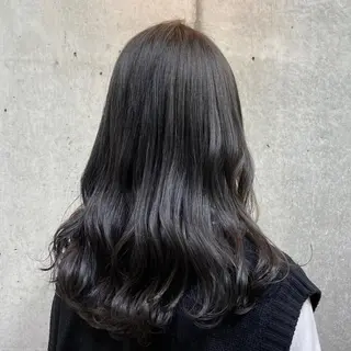 セミロング カラー 暗髪/艶髪/Ono .のヘアスタイル