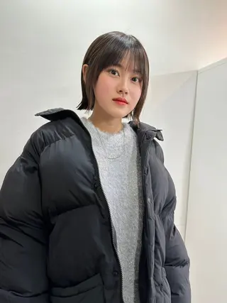 ショート カラー ヘアアレンジ 切りっぱなしボブ/ デザインカラー店長のヘアスタイル