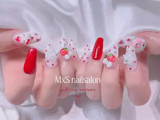 ネイル MxS Nail 【長さだし/フィルイン/マグネット/ワンホンネイル/韓国ネイル/パラジェル】所属・M×S Nail みなのネイルデザイン