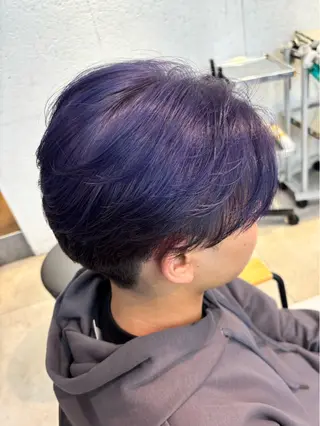 カラー メンズ メンズパーマ/ メッシュ📍ユリのヘアスタイル