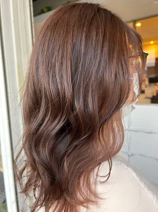 ミディアム カラー 美容室 Jフィドルファドル所属・わきた かずなのヘアスタイル