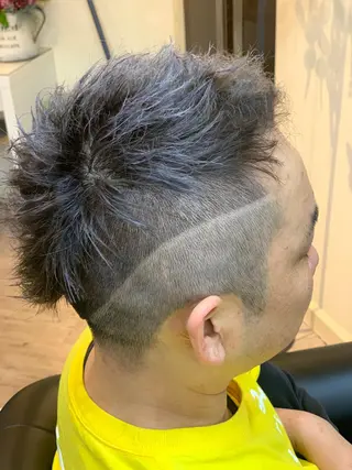 カラー パーマ メンズ 鶴見 和美のヘアスタイル