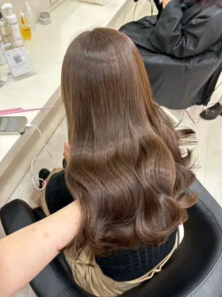 ロング カラー 大人上品ベージュ 🎀HARUNAのヘアスタイル