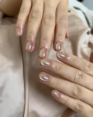 ネイル RAFFINE 月🦋🩵のネイルデザイン