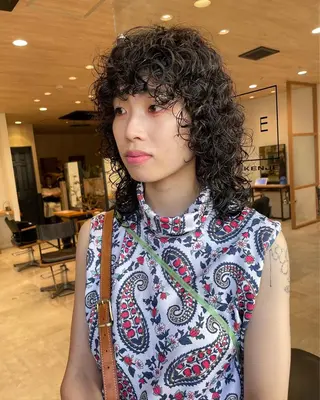 セミロング パーマ パーマ指名No1 /namiのヘアスタイル