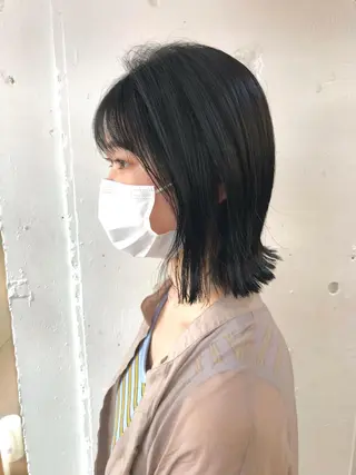 ミディアム 木村陸弥 似合わせ 透明感カラー🌿のヘアスタイル