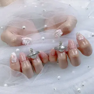 ネイル パーツ全部¥110 サロンミミのネイルデザイン