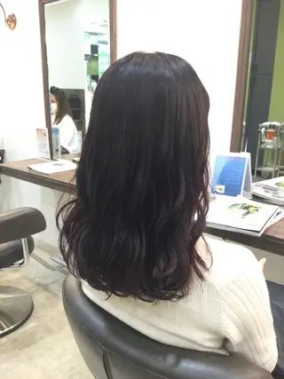 セミロング カラー unöi所属・3月Open unöi  ホナミのヘアスタイル