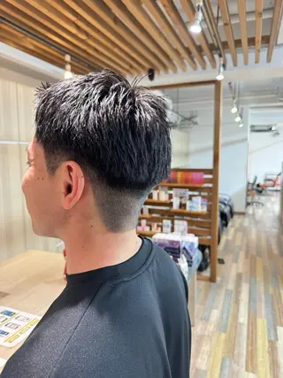 ショート メンズ りんたろー /縮毛矯正のヘアスタイル
