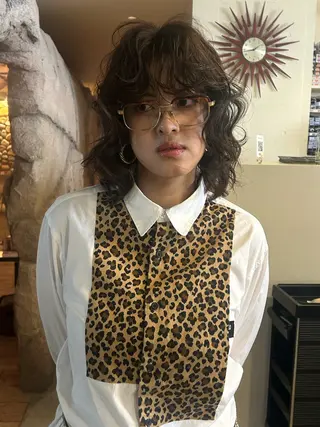 ミディアム カラー 似合わせパーマ/ メンズパーマ/しゅうのヘアスタイル