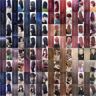 ロング カラー 韓国🇰🇷レイヤー 映える顔周り🩷のヘアスタイル