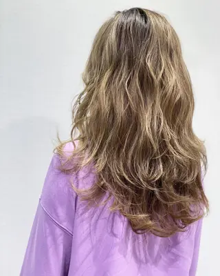 ロング カラー 💎大人ハイライト 💎上杉一也💎のヘアスタイル