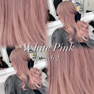 ロング カラー ヘアアレンジ 韓国レイヤーカット /韓国トレンドカラーのヘアスタイル