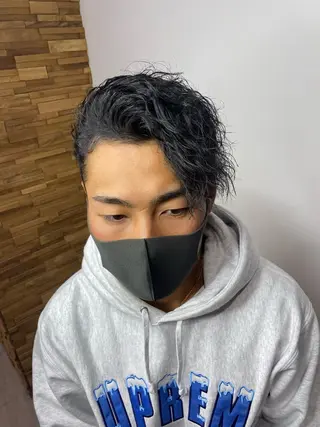 ロング パーマ men'slapis YUTOのヘアスタイル