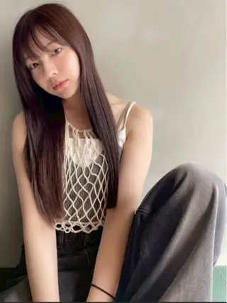 ロング カラー 野口 和真のヘアスタイル