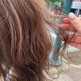 セミロング カラー 韓国ヘア🦋 MIYUのヘアスタイル